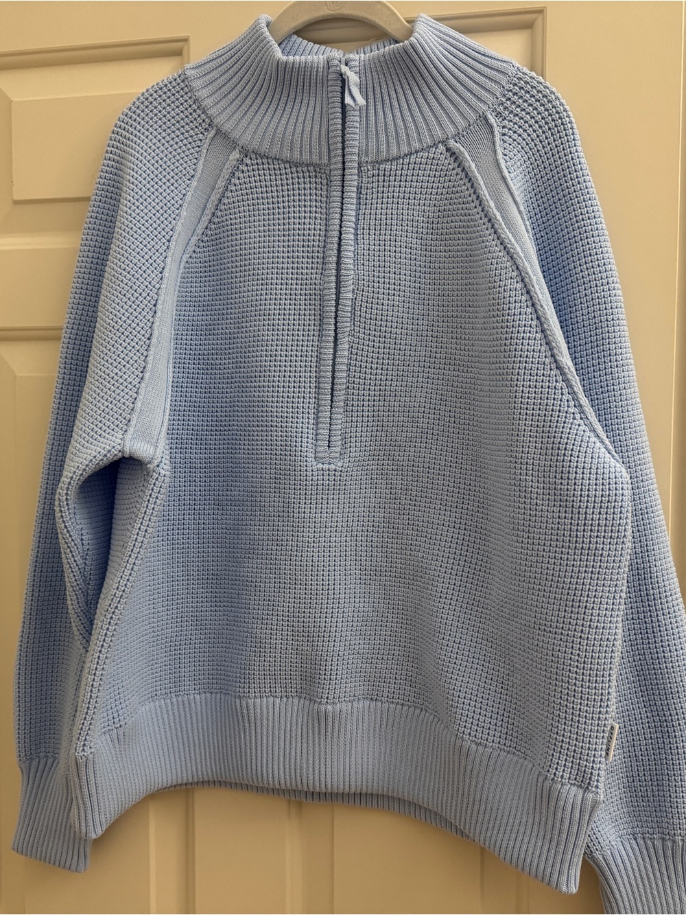 Aerie nwt offline Blue Half-Zip Waffle Knit Sweater - Unbranded